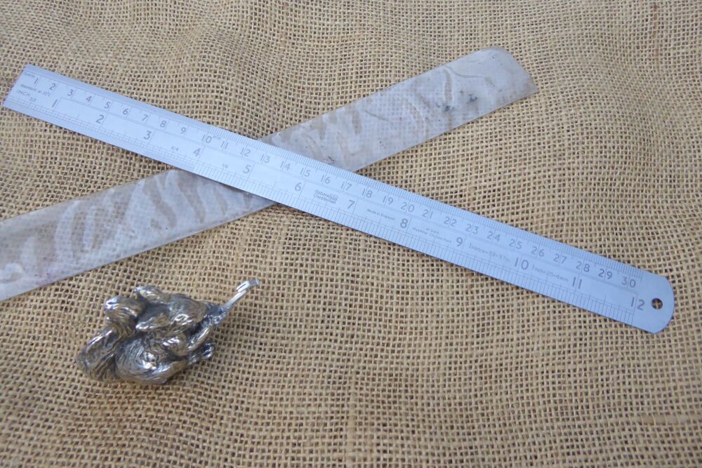 Rabone Chesterman No.34R Rustless Chrome Face 12" / 30cm Rule