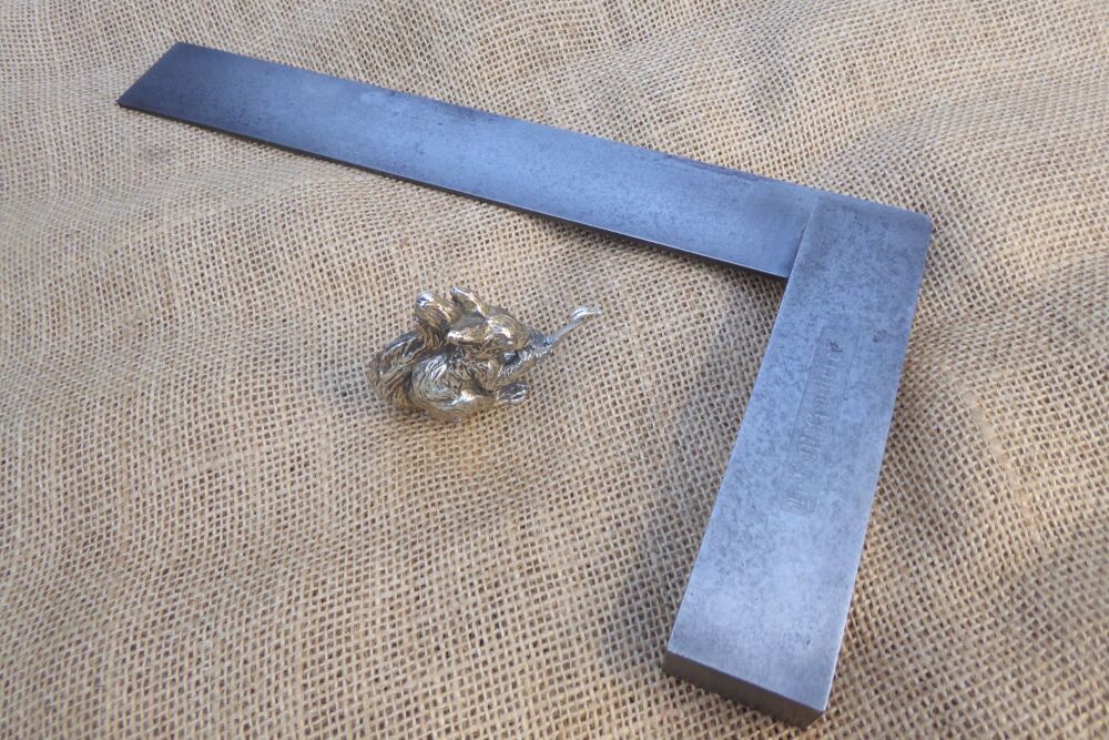 12" x 6 1/2" (Outside Edge) Engineers' Steel Square - Marked G.F McKendrick