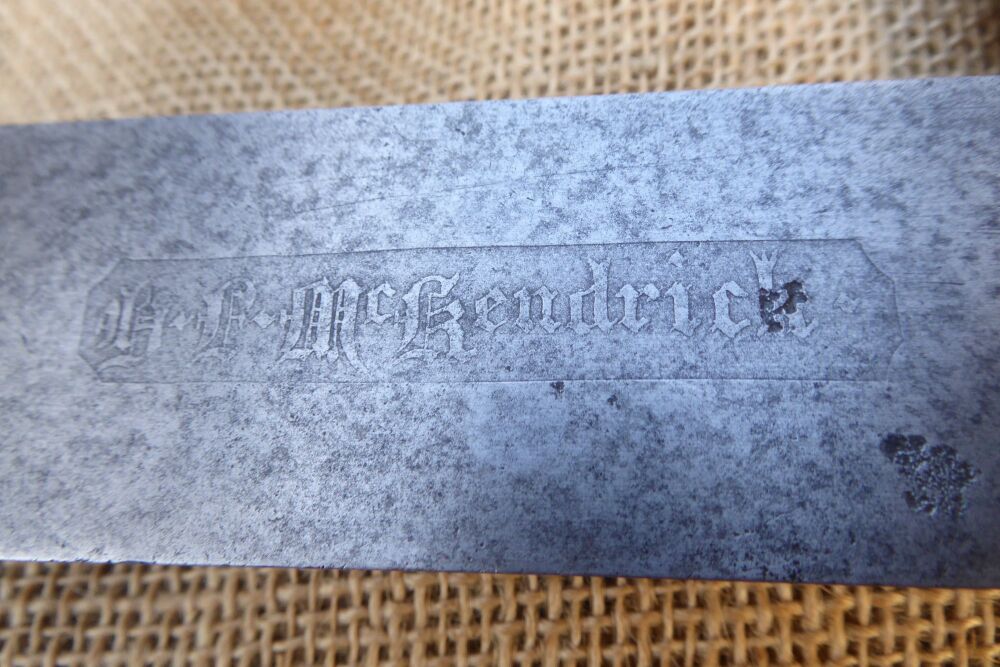 12" x 6 1/2" (Outside Edge) Engineers' Steel Square - Marked G.F McKendrick