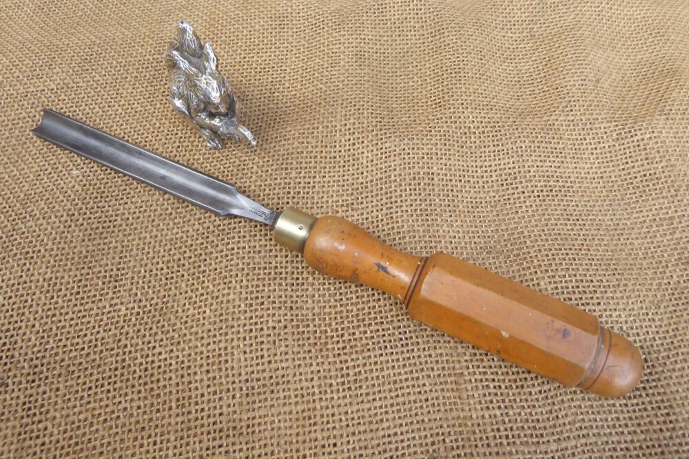 W Marples & Sons 1/2" Gouge - Boxwood Octagonal Handle