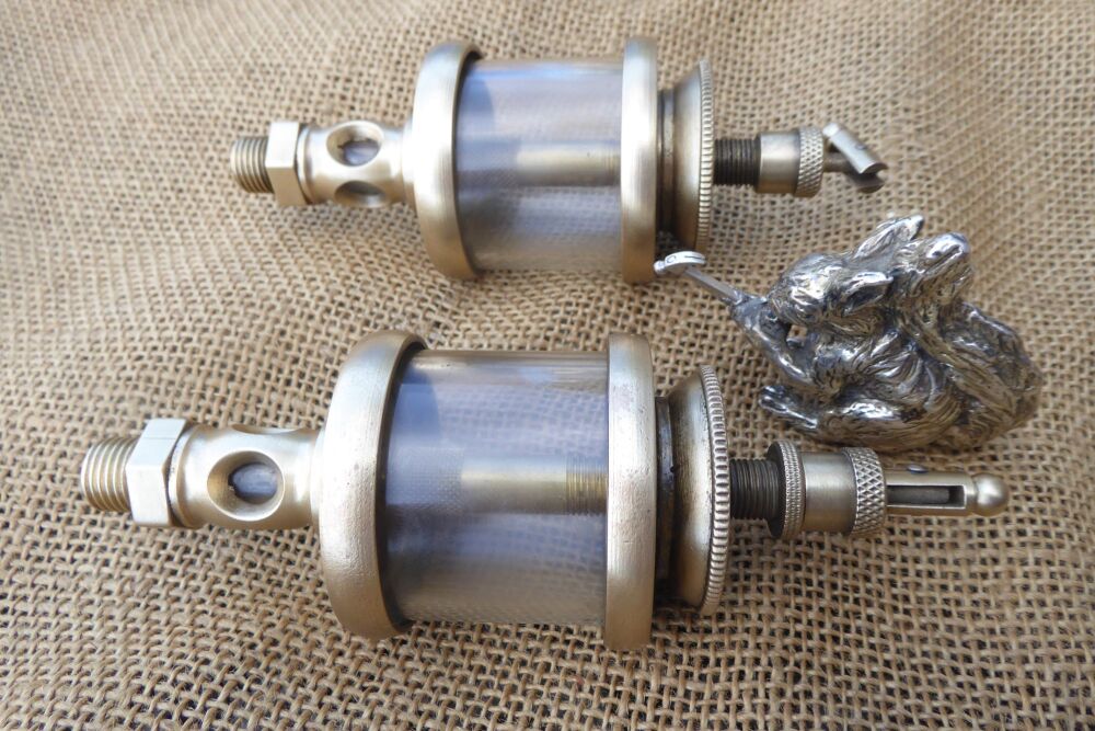 2 x Stationary Engine Type / Vintage Machinery Drip Feed Hit & Miss Oilers