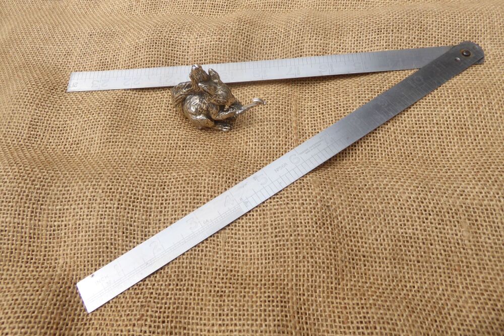 Rabone Chesterman No.56R Folding Steel Rule - 24" / 2ft