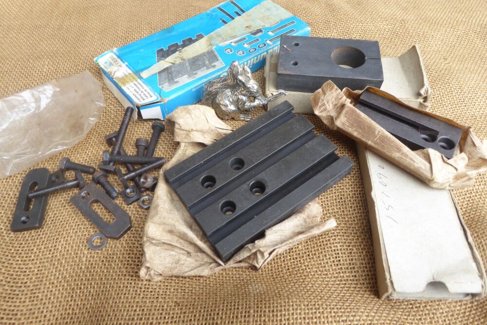 Emco Lathe Spares: Emco Unimat 3 - 150 350 Milling Table With Bridging Bracket & Main Column Bracket