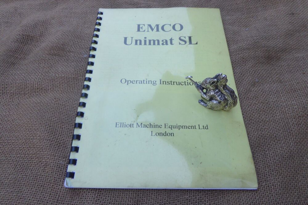 Emco Unimat SL Operating Instructions