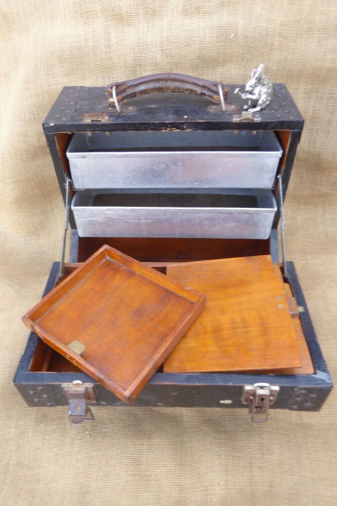 Vintage Storage Tool Box / Case - Small Industrial Box