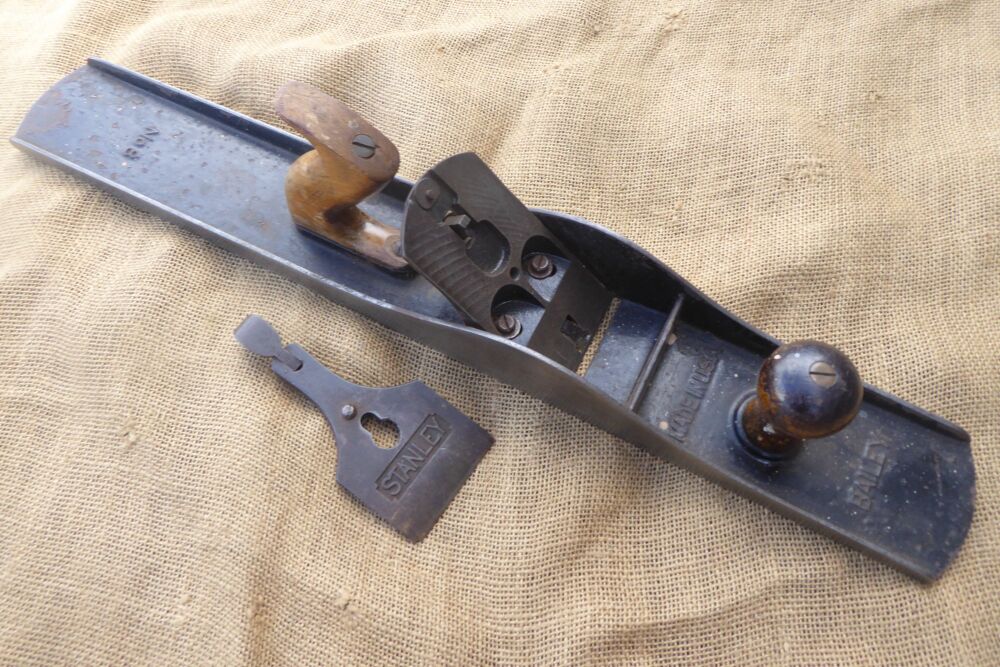 Parts Of A Stanley No.8 Plane For Restoration