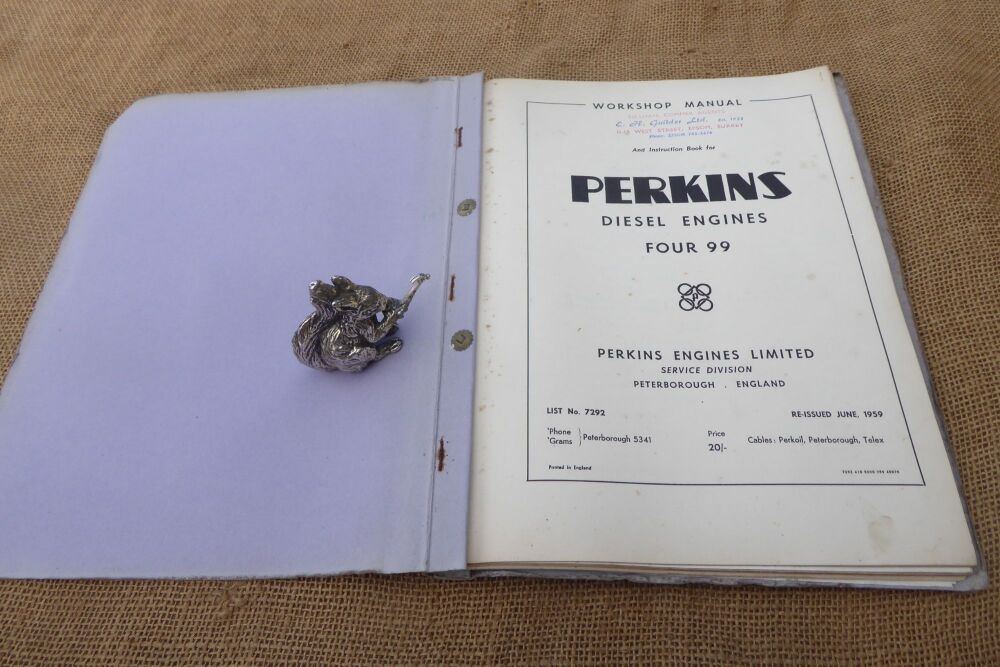 Perkins Diesel Engines Workshop Manual - Four 99