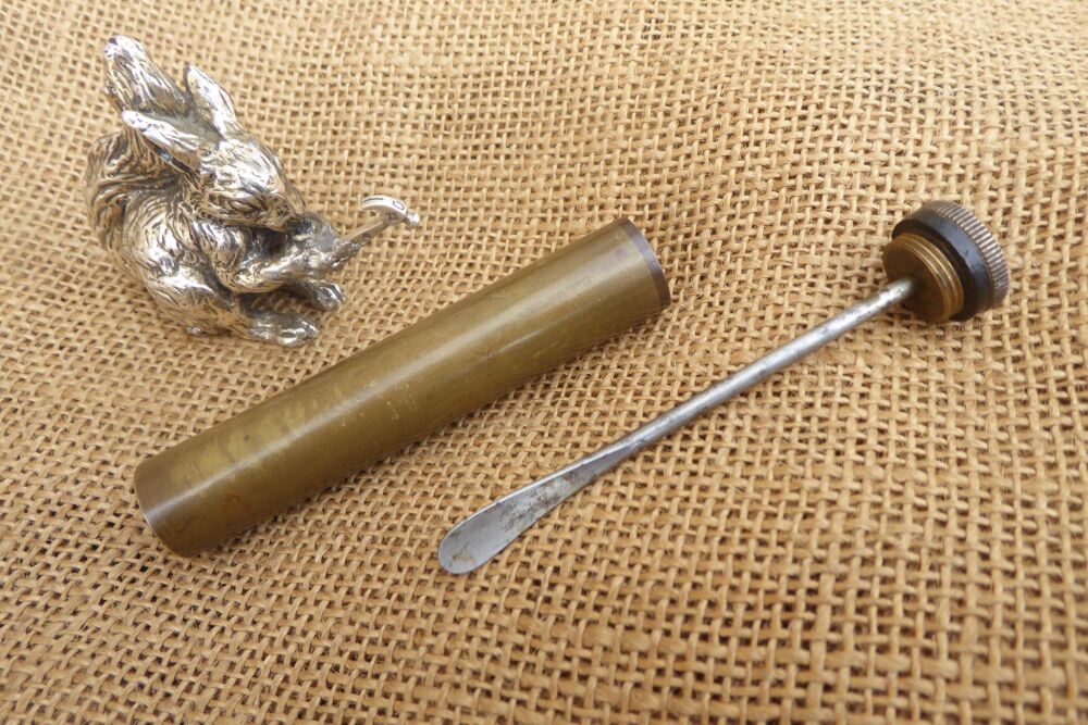Brass Gun Oiler - Broad Arrow Marked - B 50