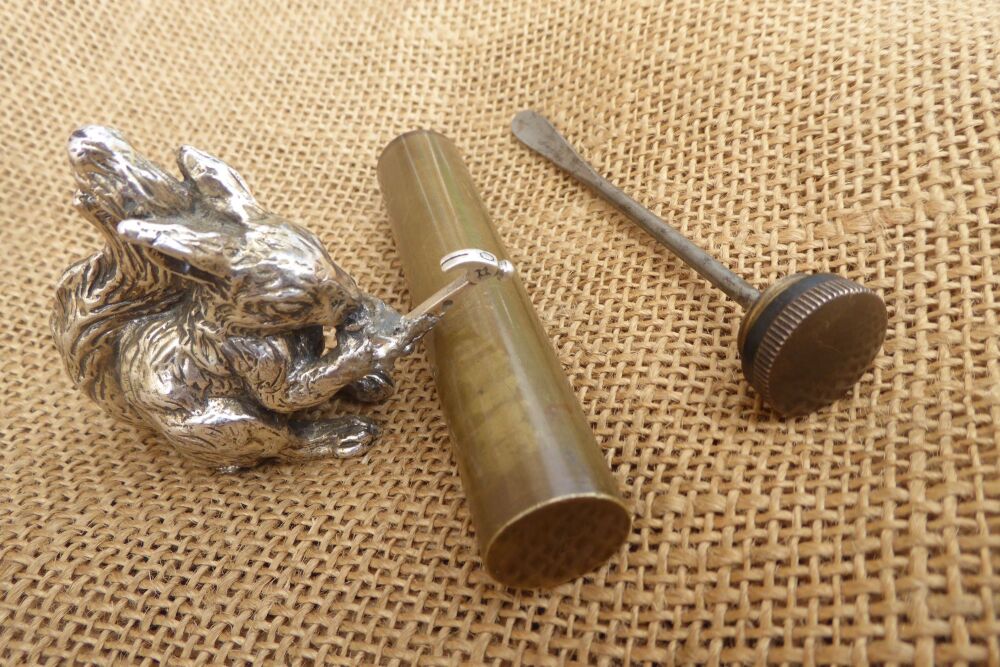 Brass Gun Oiler - Broad Arrow Marked - B 50