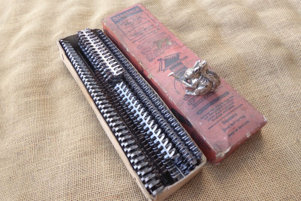 Box Of Steelace British Belt Lacing No.035 For Leather, Rubber And Textile Belts