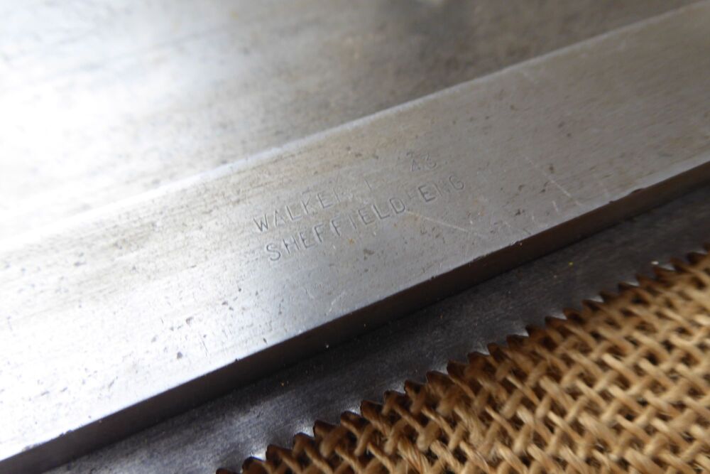 A Walker Double Edged Tenon Saw With Walker Depth Gauge