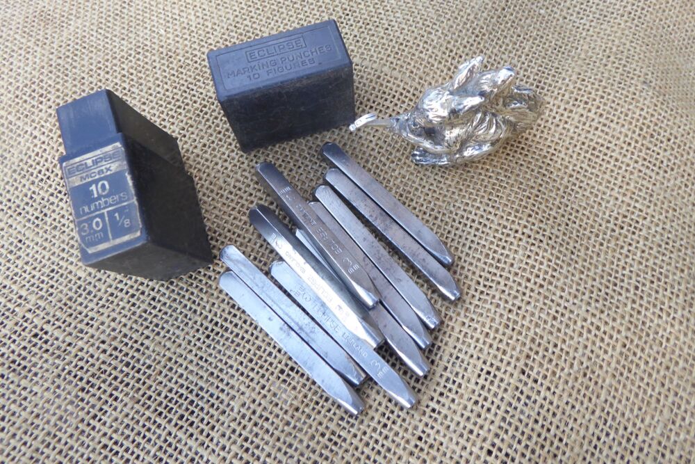 Set Of Eclipse MC6X 3.0mm / 1/8" Number Punches