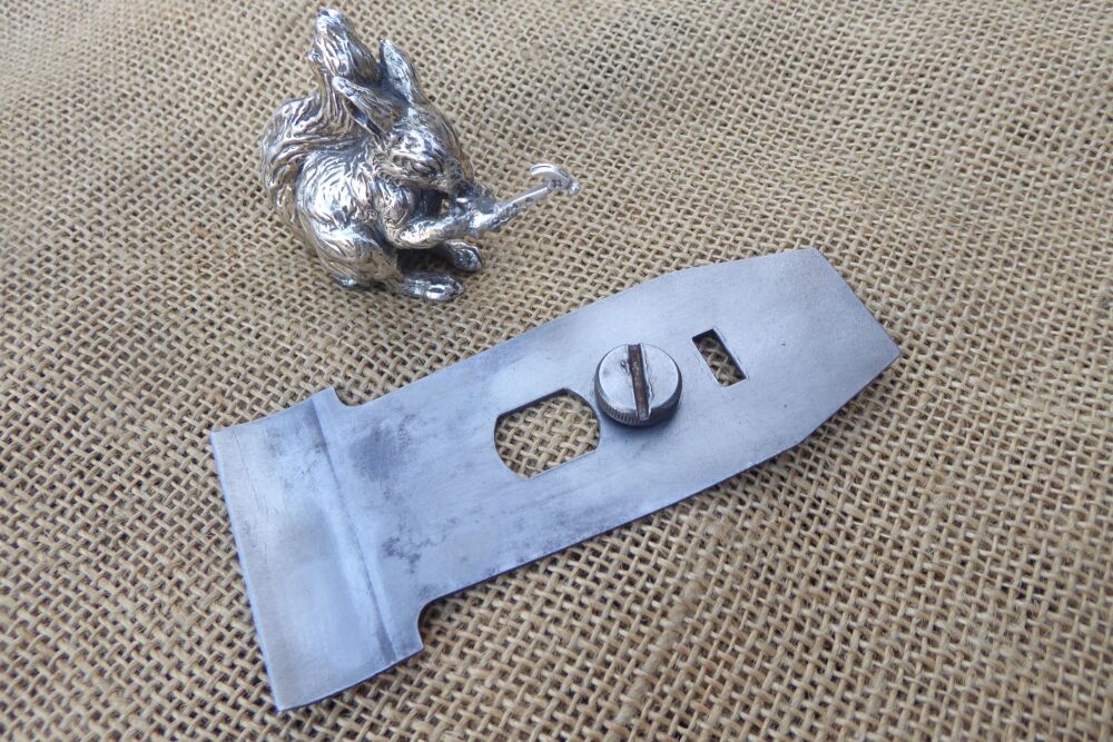 For A Stanley No.10 Carriage Makers' Plane: Cap Iron & Screw