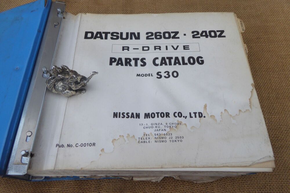 Datsun 260Z & 240Z R-Drive Parts Catalog Model S30 - Pub. No. C-0010R