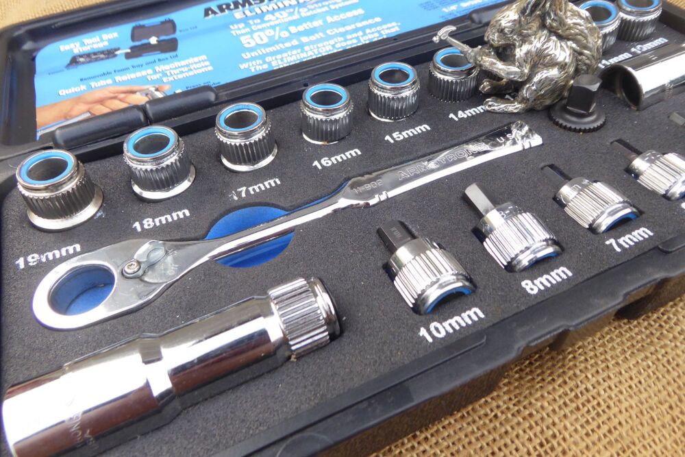 Armstrong Eliminator 16-390 Fractional / Metric Hex Bit Socket Set