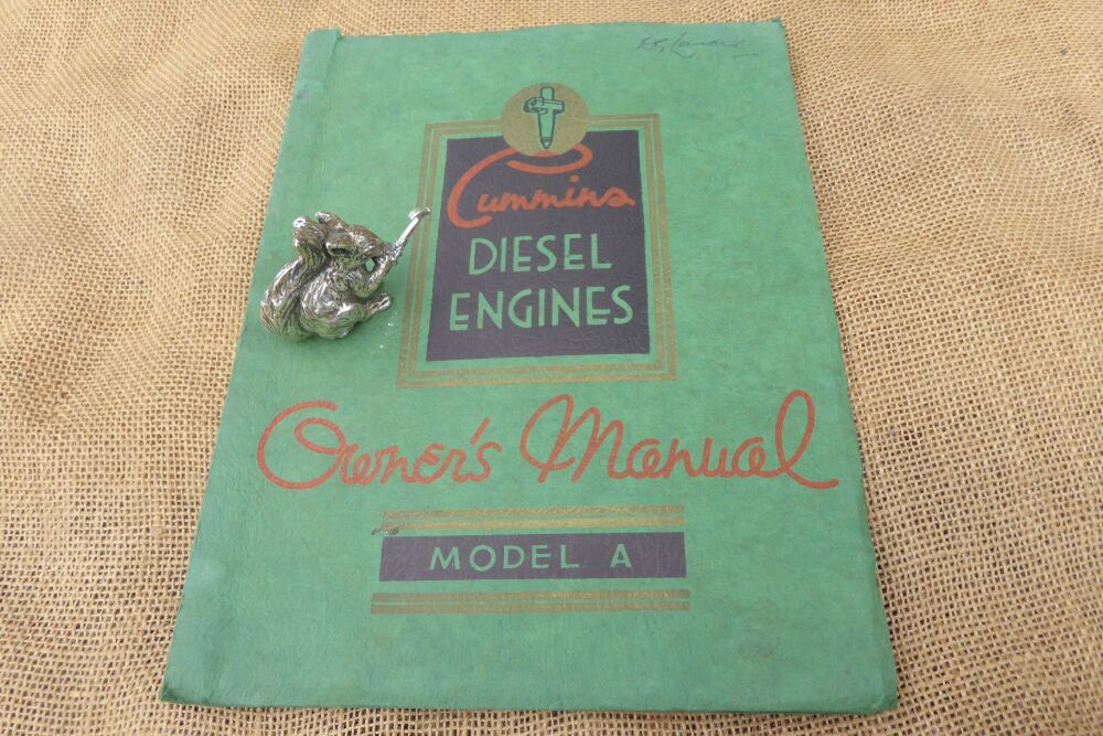 Cummins Diesel Engines Owner's Manual - Model A