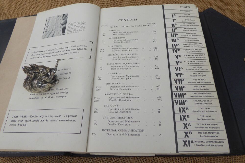 1st Edition Armoured Car A.E.C Mark III Service Instruction Book