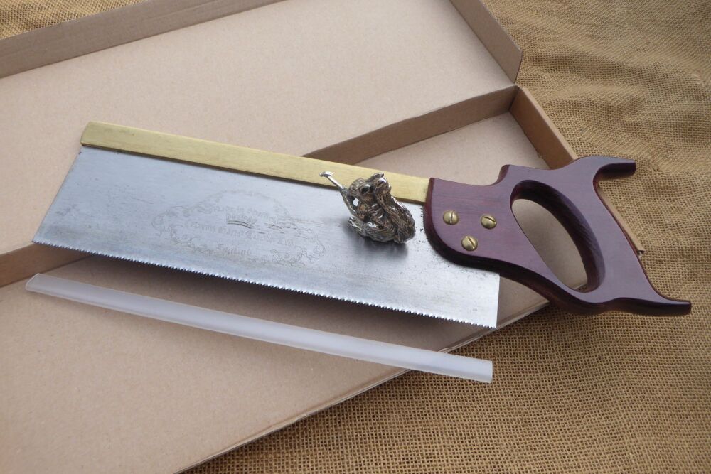 Tenon Saw 12" Around 13TPI Brass Backed Hand Saw Made By Crown Tools
