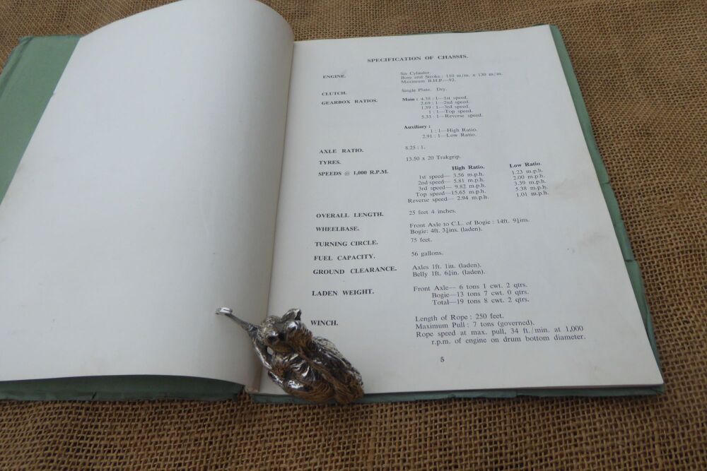 Drivers' Instruction Book For The AEC 2500 Gallon Petrol Tractor Tanker