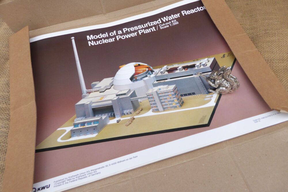 Model Of A Pressurized Water Reactor Nuclear Power Plant Cut Out Kit. KWU 1