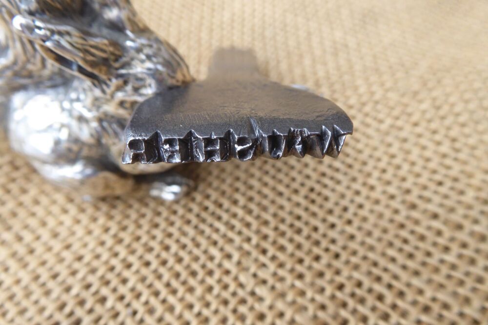 Vintage Carpentry Name Stamp: W Usher