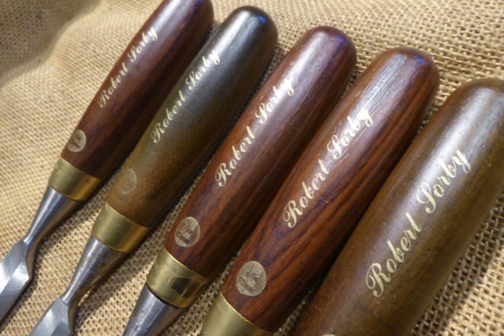 5 x Robert Sorby Bevel Edged Chisels - 6mm - 25mm