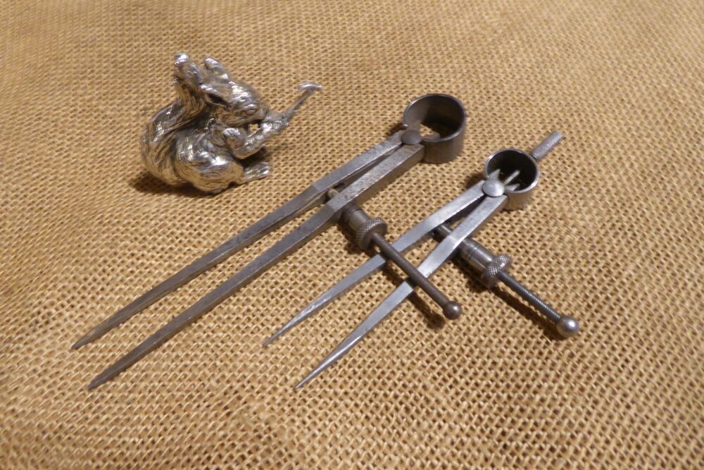 2 x Starrett Square Leg Quick Release Dividers