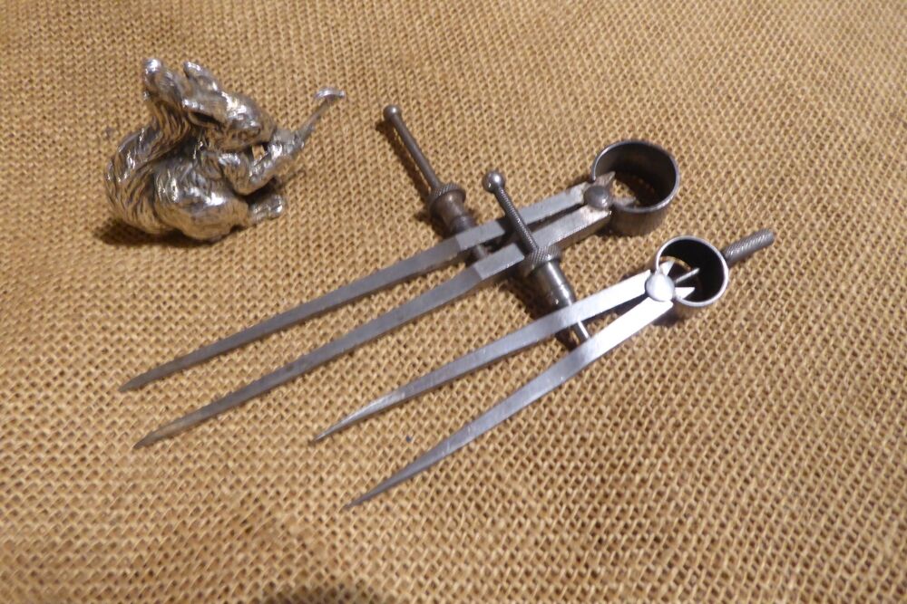 2 x Starrett Square Leg Quick Release Dividers