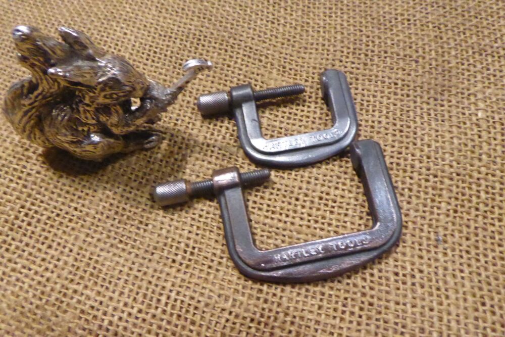 2 x Small Hartley Tools Clamps