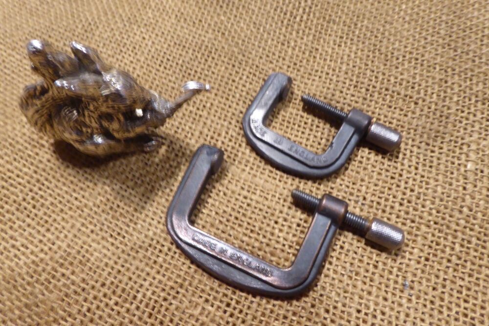 2 x Small Hartley Tools Clamps