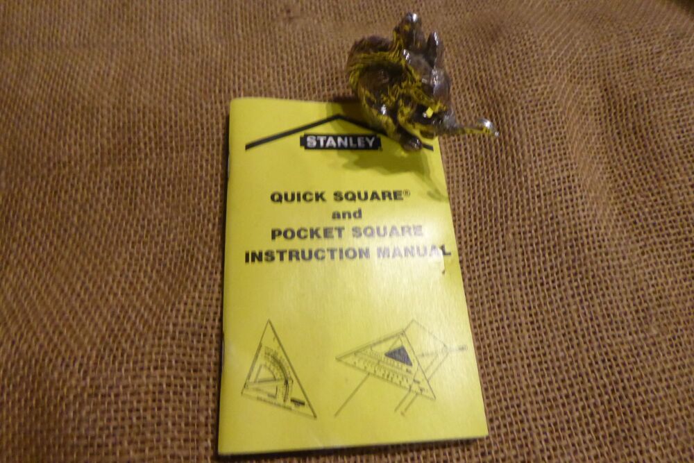 Stanley Quick Square And Pocket Square Instruction Manual Booklet (1990)