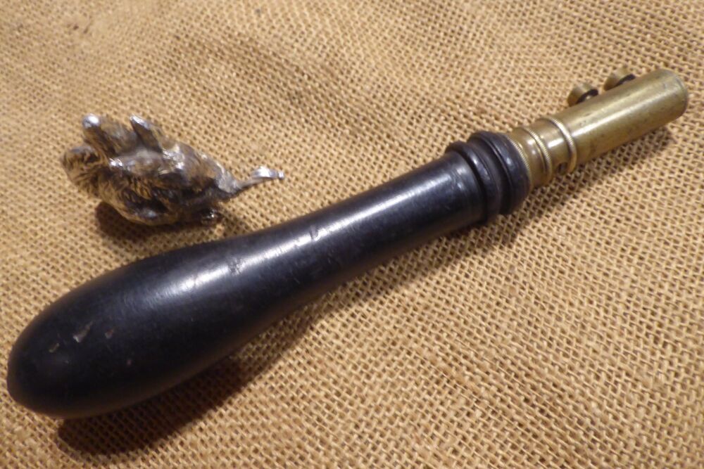 Antique Pad Saw Handle (Ebony & Brass)