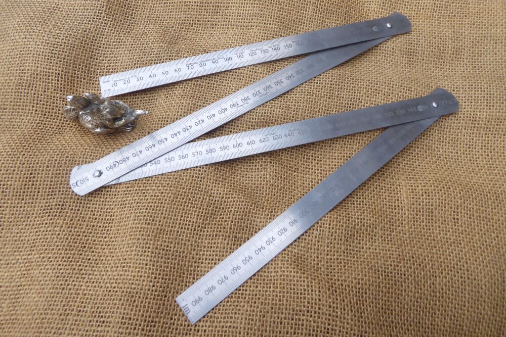 Rabone Chesterman No.55R 1000mm (1 Meter) Folding Steel Rule