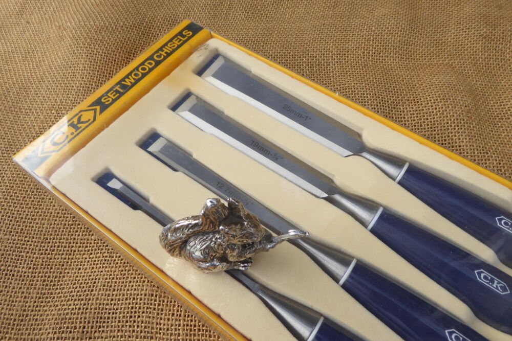 C.K No.1178-4 Set Of 4 Bevel Edged Wood Chisels