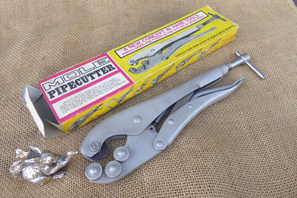 Scarce Mole Pipe Cutter In Original Box.