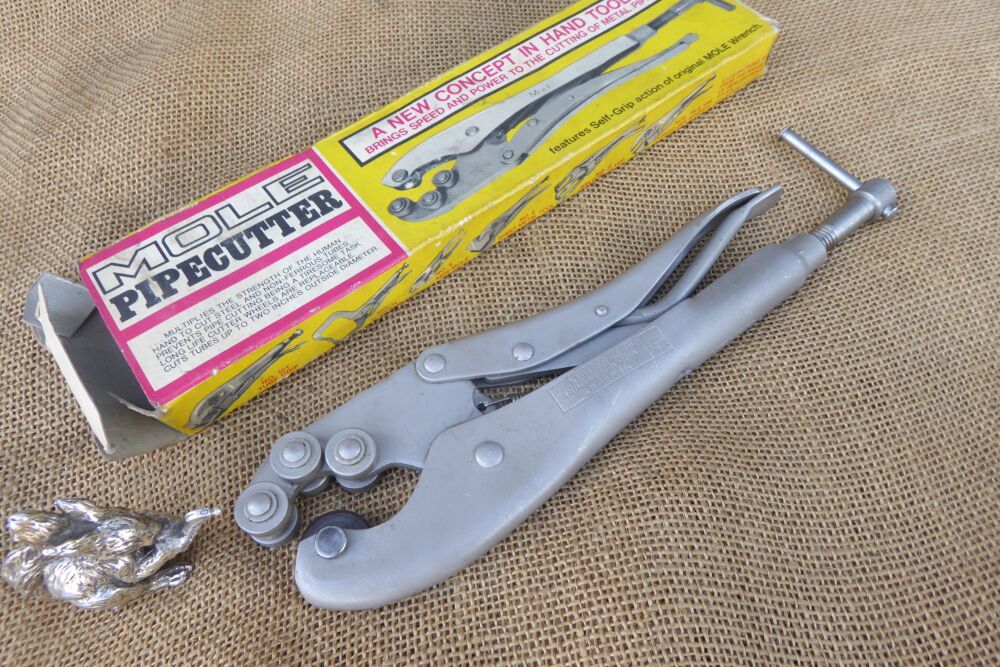 Scarce Mole Pipe Cutter In Original Box.