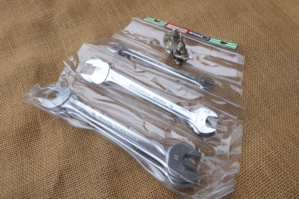 Set Of 5 Stahlwille Motor Open Ended Metric Spanners To 22mm