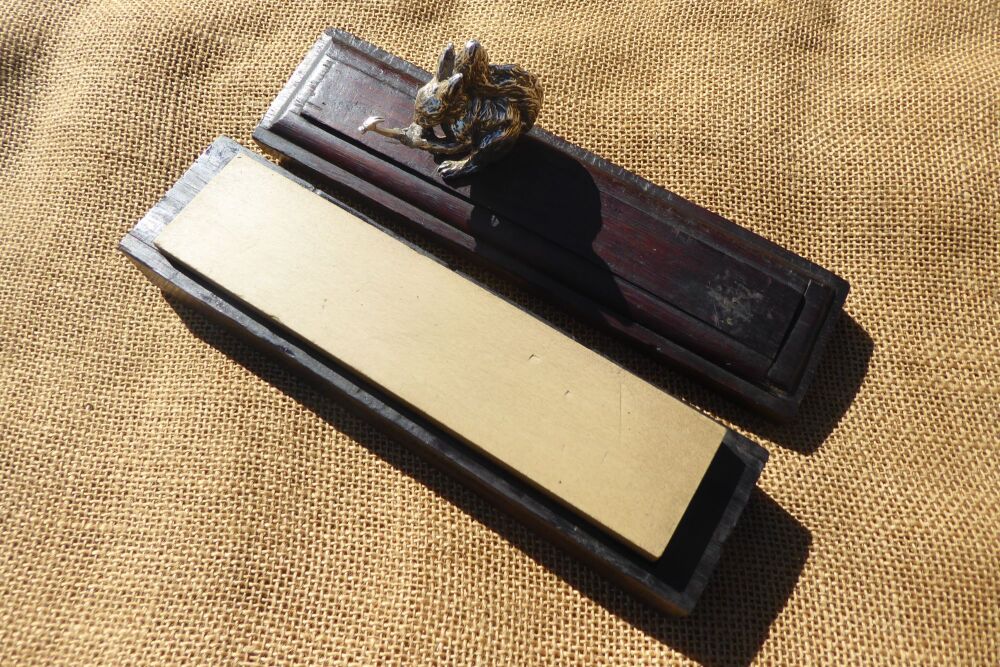 Vintage Belgium Coticule Sharpening Stone 8" x 1 7/8" x 7/8"