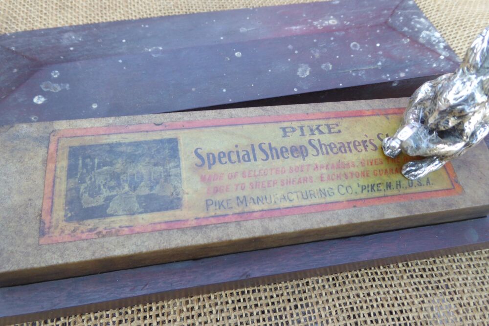 Vintage 'Pike' Special Sheep Shearer's Oil Stone (Arkansas)