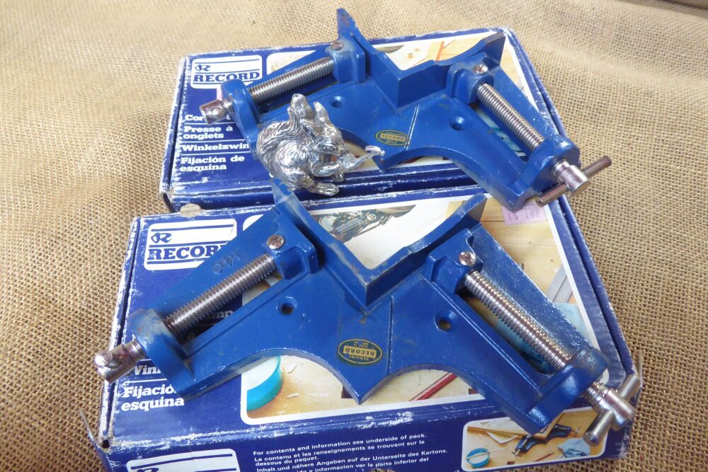 Pair Of Boxed Record 140 Corner Cramps / Clamps