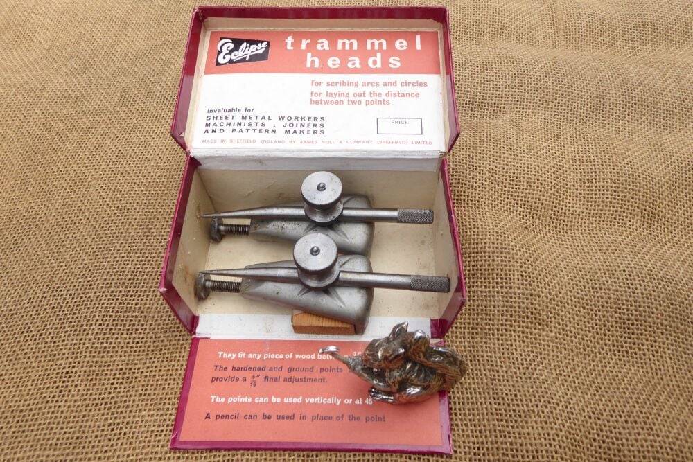 Pair Of Eclipse No.33 Trammel Points With Box