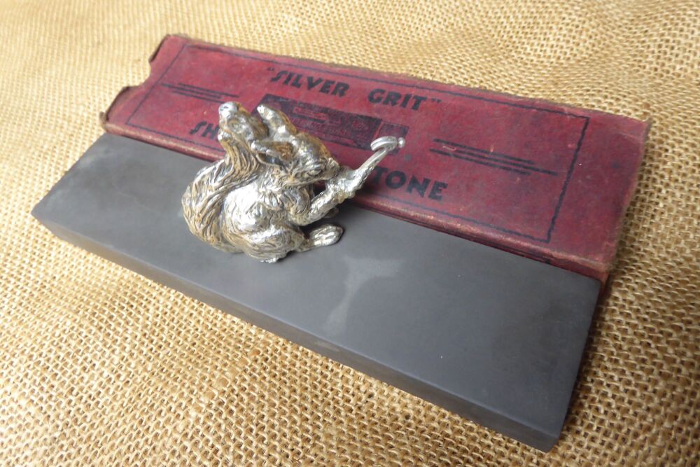 Vintage "Silver Grit" Sharpening Stone