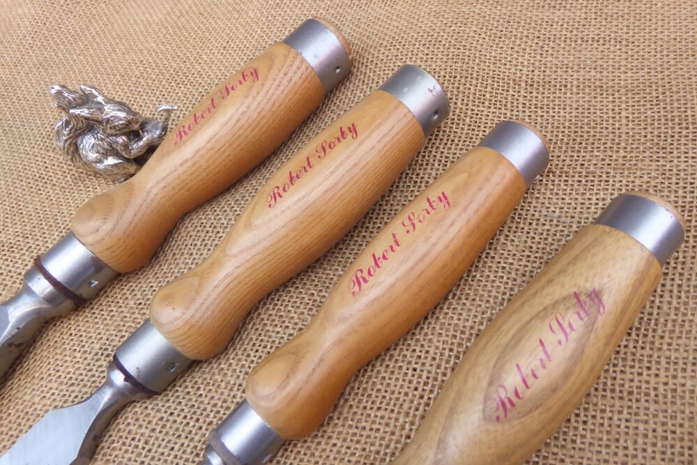Set Of 4 Robert Sorby Registered Chisels Including 2"