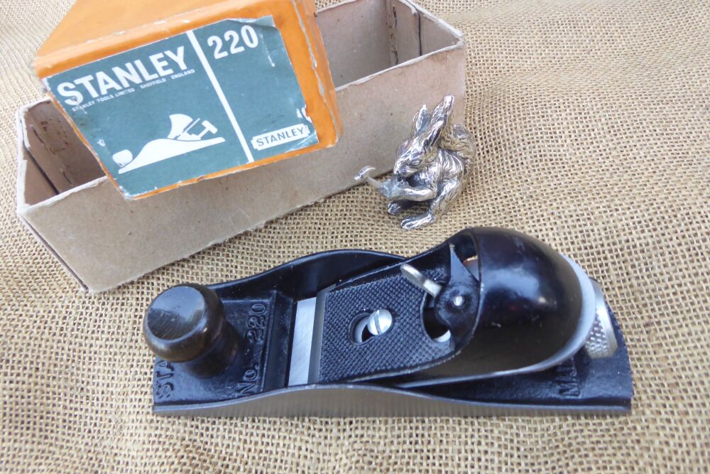 Stanley No. 220 Block Plane With Stanley Iron