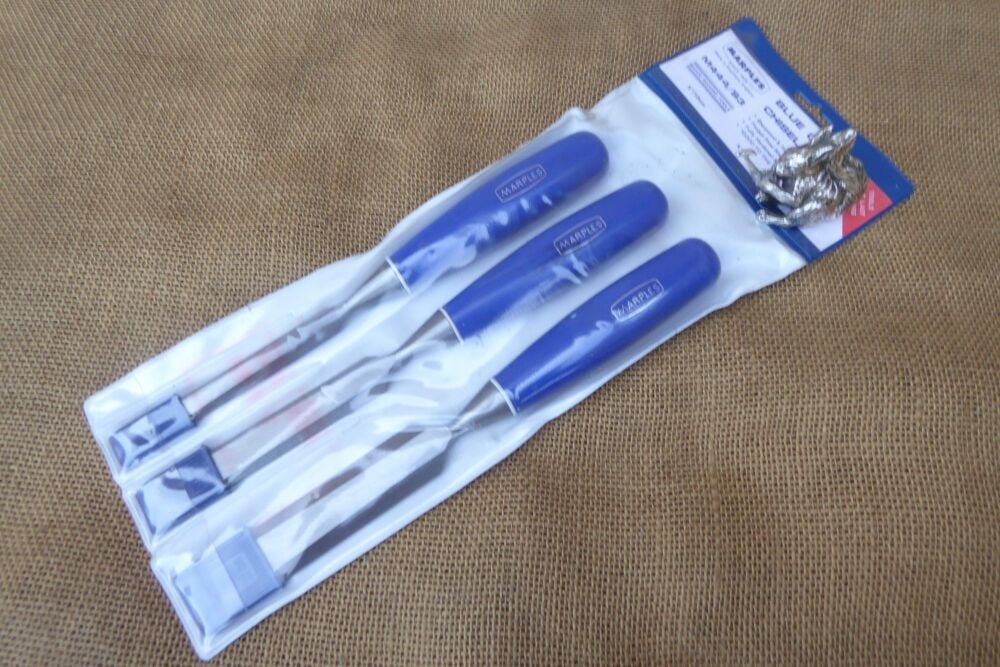 Record Marples M444/S3 'Blue Chip' Bevel Edge Chisel Set