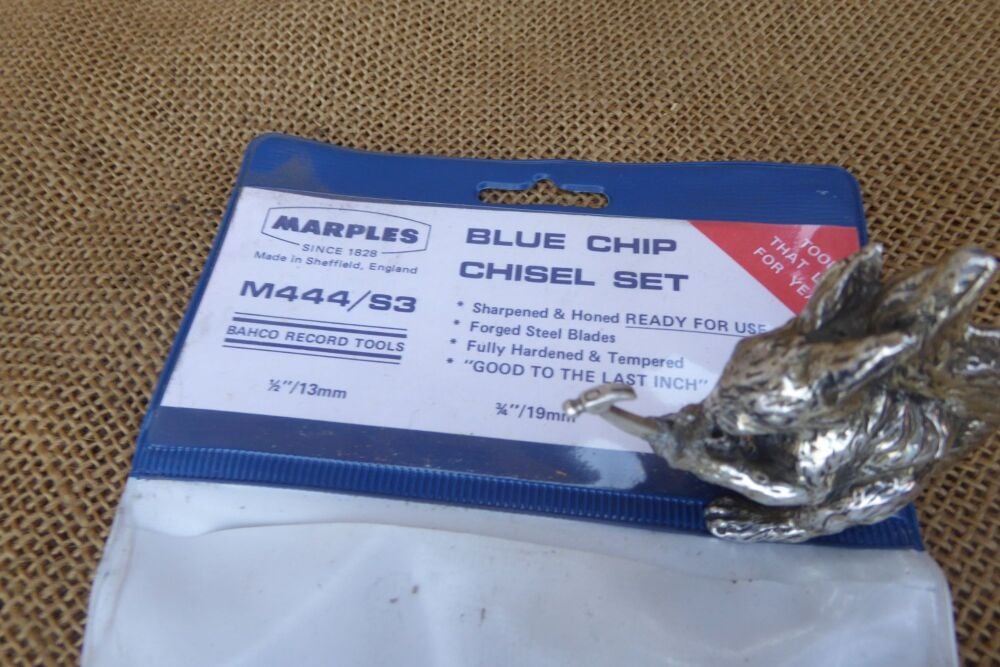 Record Marples M444/S3 'Blue Chip' Bevel Edge Chisel Set