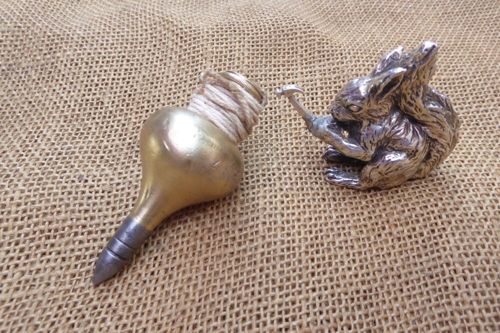 Vintage Brass & Steel Plumb Bob