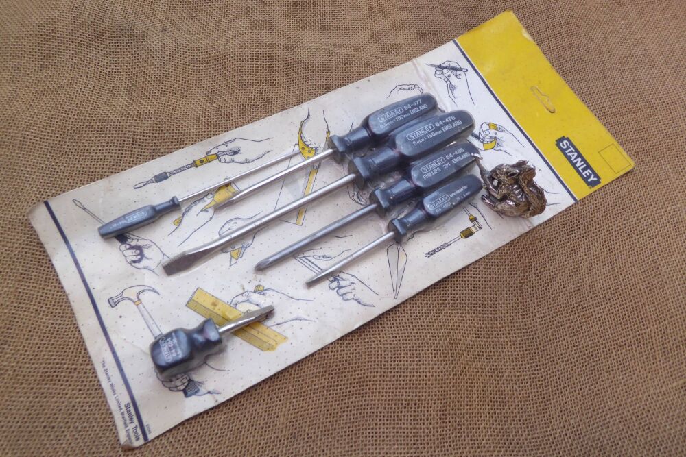 Very Rare Stanley Tools 64 Series Screwdriver Set In Original Packaging