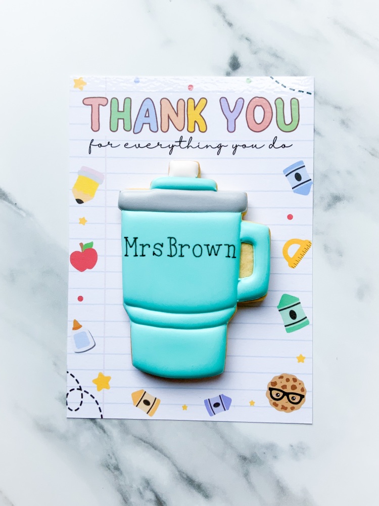 Travel mug cookie card - large