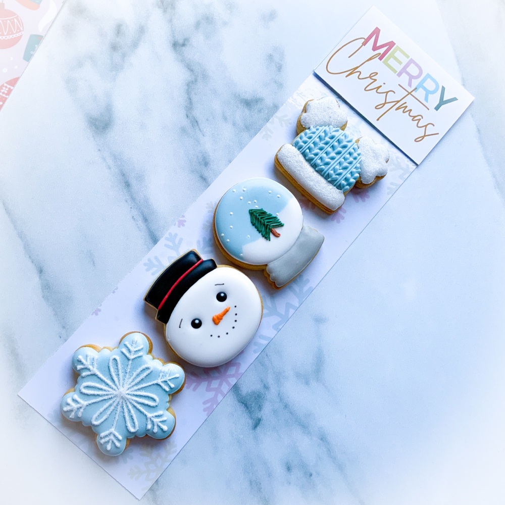 Snowman theme Cookie strip